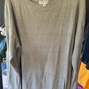 Barefoot Dreams Men's Crewneck Sweater in Gray